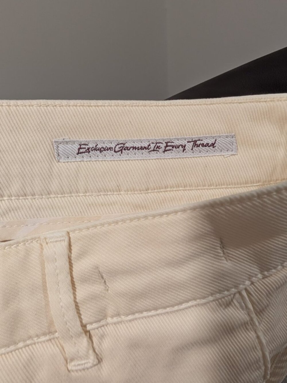 Camouflage Ar and J. | Chinos Rey 17 Zip In Bianco Ecru - Picture 4 of 11